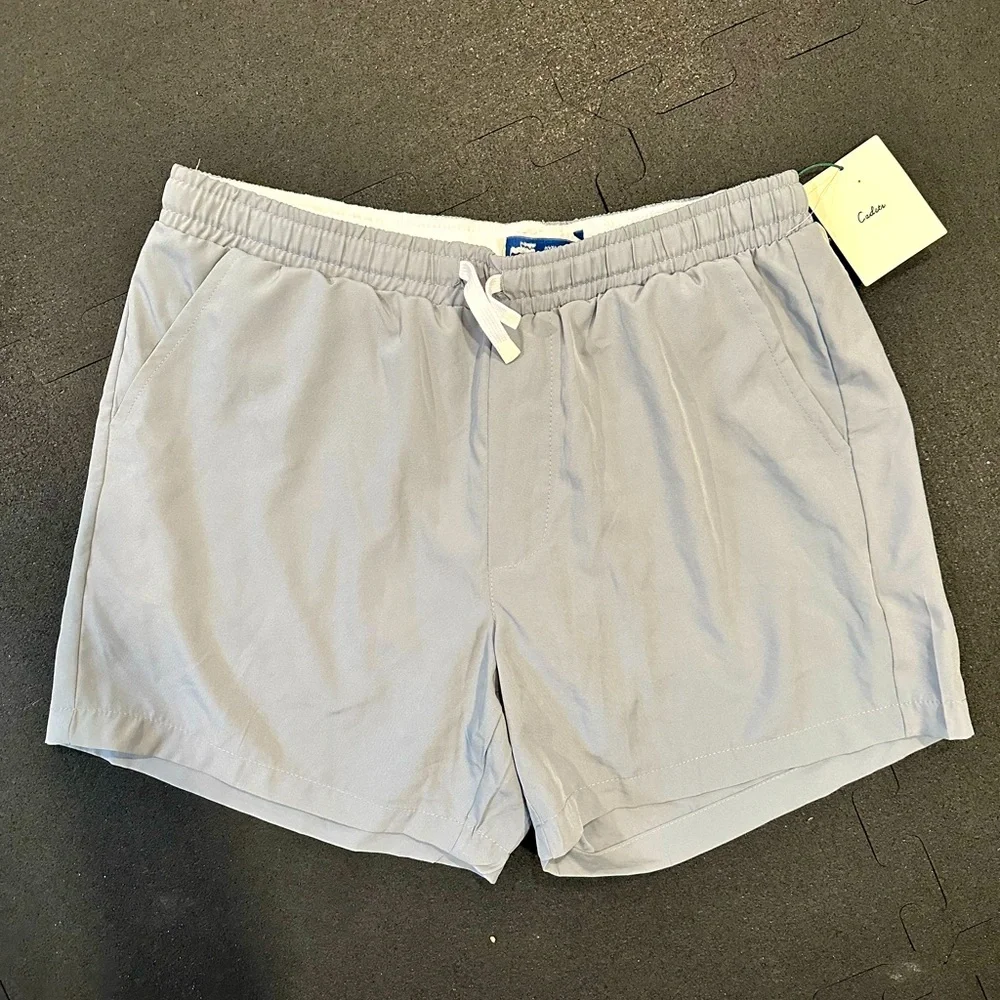 Gray Drawstring Shorts - Picture 2 of 4